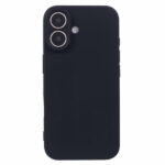 iPhone 16 Mat Couverture en plastique flexible – SortIdwood iPhone 16 Mat Couverture en plastique flexible – noir