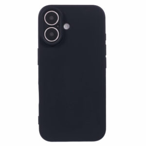 iPhone 16 Mat Couverture en plastique flexible – SortIdwood iPhone 16 Mat Couverture en plastique flexible – noir