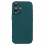 iPhone 16 Mat Couvercle en plastique flexible – Greeningerwood iPhone 16 Mat Couverture en plastique flexible – vert foncé