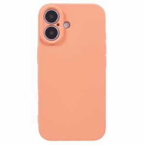 iPhone 16 MAT COUVERTURE PLASTIQUE FLEXIBLE – Orangeeiderwood iPhone 16 Mat Couverture en plastique flexible – Orange