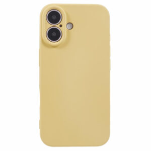 iPhone 16 MAT COUVERTURE PLASTIQUE FLEXIBLE – Yellowdwood iPhone 16 Mat Couverture en plastique flexible – Jaune