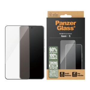 Panzerglass® Xiaomi 15 Protection d'écran Ajustement ultra-large avec EasyAligner – Transparent Panzerglass® Xiaomi 15 Protection d'écran Ultra -wide Ajustement avec EasyAligner – transparent
