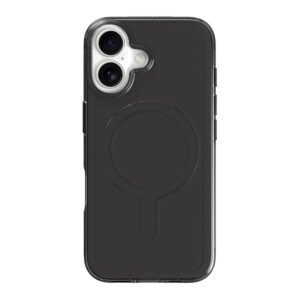 AGOD Company iPhone 16 Clrprtct 100% recyclage Couverture en plastique – Compagnie de noir transparente / teintée iPhone 16 CLRPRTCT 100% recyclé Couvre en plastique – Transparent / Tinded Black