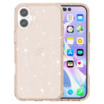 iPhone 16 Hybrid Plastic Cover – Gold Glitteriderwood iPhone 16 Hybrid Plastic Cover – Gold paillettes