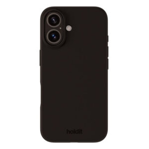 Holdit iPhone 16 Soft Touch Silicone Case – Blackholdit iPhone 16 Soft Touch Silicone Case – noir