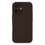 Holdit iPhone 16 Étui en silicone Soft Touch – Chocolatehitt iPhone 16 Soft Touch Silicone Case – Chocolate