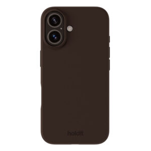 Holdit iPhone 16 Étui en silicone Soft Touch – Chocolatehitt iPhone 16 Soft Touch Silicone Case – Chocolate