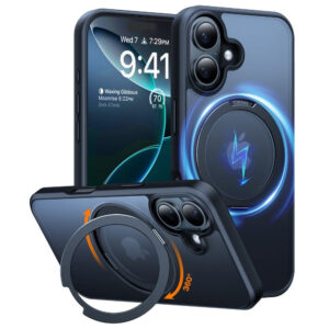 Torras iPhone 16 Couverture en plastique flexible avec coup de pied d'appel – Magsafe Compatible – Black Torras iPhone 16 Couverture en plastique flexible avec coup de pied d'appel – Magsafe compatible – noir