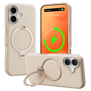 Torras iPhone 16 Couverture en plastique flexible avec coup de pied d'appel – Magsafe Compatible – Rose Goldtorras Iphone 16 Couverture en plastique flexible avec coup de pied d'appel – Magsafe Compatible – Rose Gold