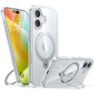 Torras iPhone 16 Hybrid Plastic Cover avec fonction debout – Magsafe compatible – transparent Torras iPhone 16 Couverture en plastique hybride avec fonction du support – Magsafe compatible – transparent Torras iPhone 16 Hybrid Plastic Cover avec fonction debout – Magsafe compatible – transparent Torras iPhone 16 Couverture en plastique hybride avec fonction du support – Magsafe compatible – transparent