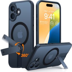 Torras iPhone 16 Couvercle en plastique flexible avec rotation Kickstand – Magsafe Compatible – Black Torras iPhone 16 Couvercle en plastique flexible avec rotation Kickstand – Magsafe compatible – noir Torras iPhone 16 Couvercle en plastique flexible avec rotation Kickstand – Magsafe Compatible – Black Torras iPhone 16 Couvercle en plastique flexible avec rotation Kickstand – Magsafe compatible – noir