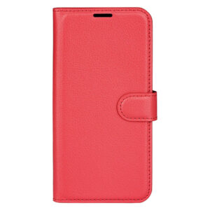 Xiaomi 15 Couvercle de rabat en cuir artificiel avec support de carte et fonction du support – Rediderwood Xiaomi 15 Couvercle de revers en cuir artificiel avec porte-carte et fonction du support – rouge