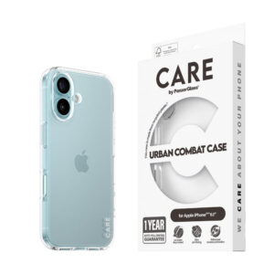 Care by Panzerglass iPhone 16 Case de combat urbain phare – transparentcare par Panzerglass iPhone 16 Case de combat urbain – transparent – transparent Care by Panzerglass iPhone 16 Case de combat urbain phare – transparentcare par Panzerglass iPhone 16 Case de combat urbain – transparent – transparent