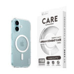 Care by Panzerglass iPhone 16 Case de combat urbain phare – compatible Magsafe – transparent / whitecare par Panzerglass iPhone 16 Flagon Combat Urban Combat – Magsafe compatible – transparent / blanc