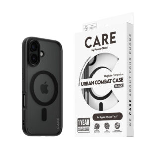 CARE BY PANZERGLASS IPhone 16 Case de combat urbain phare – Compatible Magsafe – Framecare transparent / noir par Panzerglass iPhone 16 Flagon Case de combat urbain – Magsafe compatible – Frame transparent / noir CARE BY PANZERGLASS IPhone 16 Case de combat urbain phare – Compatible Magsafe – Framecare transparent / noir par Panzerglass iPhone 16 Flagon Case de combat urbain – Magsafe compatible – Frame transparent / noir
