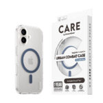 Care by Panzerglass iPhone 16 Case de combat urbain phare – Compatible Magsafe – Bluecare transparent / Coronet par Panzerglass iPhone 16 Case de combat urbain – Magsafe Compatible – Transparent / Coronet Blue