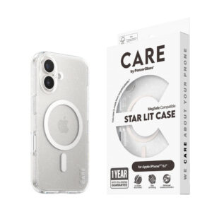 Care by Panzerglass iPhone 16 Case de combat urbain phare – Magsafe compatible – étoile allumée / whitecare par Panzerglass iPhone 16 Flagan Combat Urban Combat – Magsafe Compatible – Star Lit / White
