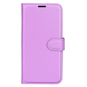 Xiaomi 15 Couvercle de rabat en cuir artificiel avec support de carte et fonction du support – Lillaeiderwood Xiaomi 15 Couverture de revers en cuir artificiel avec porte-carte et fonction du stand – Purple