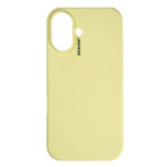 Nudient Base Silicone iPhone 16 Cover – Pale Yellowndudient Base Silicone iPhone 16 Cover – jaune pâle