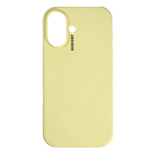 Nudient Base Silicone iPhone 16 Cover – Pale Yellowndudient Base Silicone iPhone 16 Cover – jaune pâle
