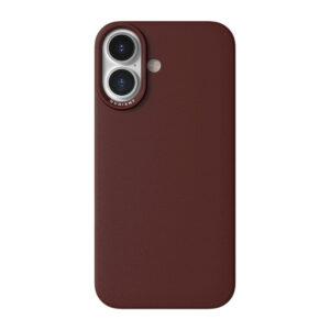 Nudient Thin Case iPhone 16 Cover – Magsafe Compatible – Bourgogne Rednudient Thin Case iPhone 16 Couverture – Magsafe Compatible – Bourgogne Red