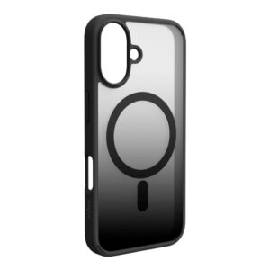 Puro Gradient Magsafe Cover – iPhone 16 – Couverture de Magsafe Gradient Transparent / Black Puro – iPhone 16 – Transparent / noir