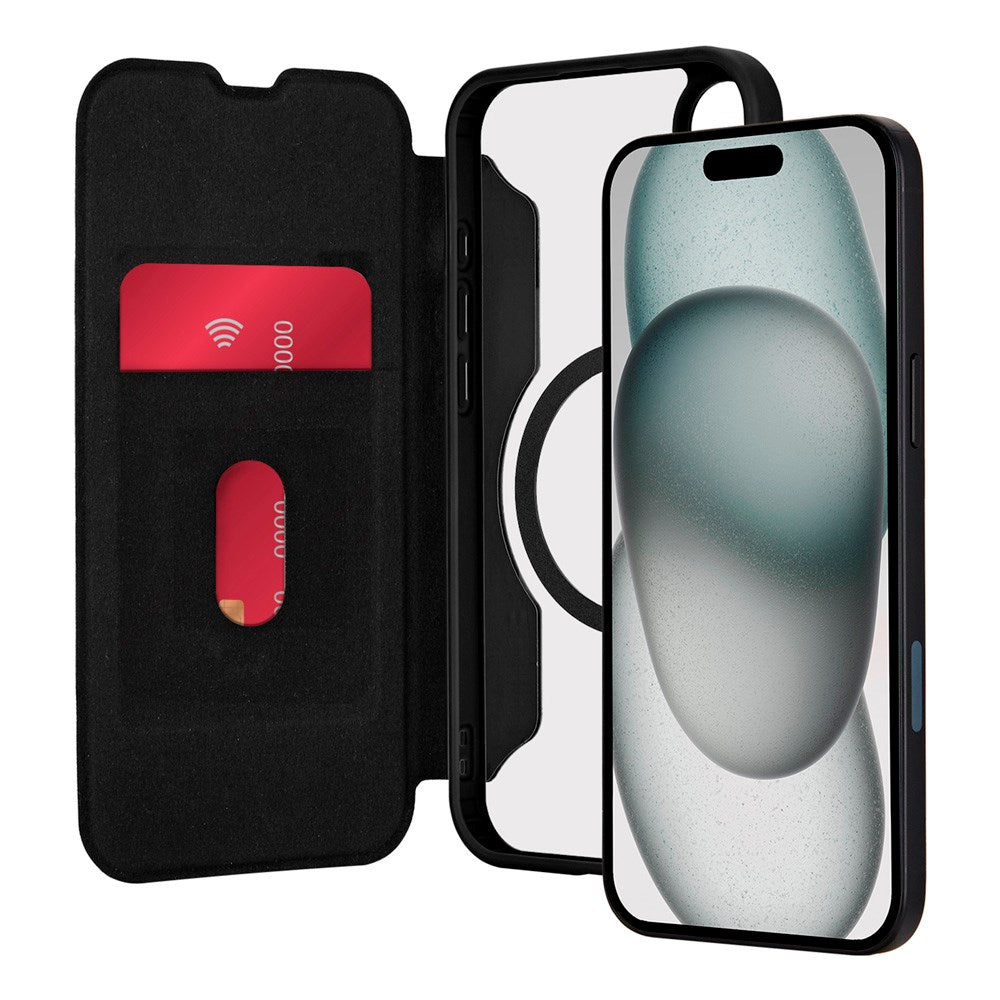 iPhone 16 – Puro Booklet Flip Cover – Magsafe Compatible – Triphone 16 – Puro Booklet Flip Cover – Magsafe Compatible – Black 2