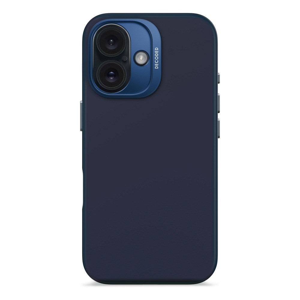 Couverture de silicone antimicrobien iPhone 16 décodé – Compatible Magsafe – Blue Printdecoded iPhone 16 Couverture de silicone antimicrobien – Magsafe compatible – Impression bleue