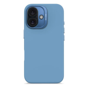 Couverture de silicone antimicrobien iPhone 16 décodé – Magsafe Compatible – Air BluedEcoded iPhone 16 Couverture de silicone antimicrobien – Magsafe compatible – Bleu à air