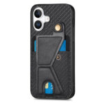 Couverture hybride en forme d'iPhone 16 K – Sortidwood iPhone 16 K-Cover hybride en forme – Black