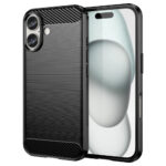iPhone 16 Brossed Carbone Cover – Sortidwood iPhone 16 Brackaged Carbone Cover – Black