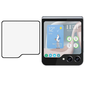 Samsung Galaxy Z Flip6 Verre de protection pour le bouclier avant – Black Kantsamsung Galaxy Z Flip6 Verre de protection pour le bouclier avant – Black Edge