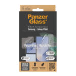 Samsung Galaxy Z Flip6 Panzerglass Flipfoldflex Screens Protection – Force de platine – Samsung Galaxy Z Flip6 Panzerglass Flipfoldflex Protection – Résistance au platine – Transparente