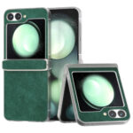 Samsung Galaxy Z Flip6 Cuir – Olucle Couvre en plastique – Greniderwood Samsung Galaxy Z Flip6 Cuir – Ontrée de plastique – Green