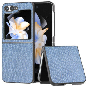 Samsung Galaxy Z Flip6 Couverture Rhinsten 5G – Blueiderwood Samsung Galaxy Z Flip6 Couverture Rhinsten 5G – Bleu