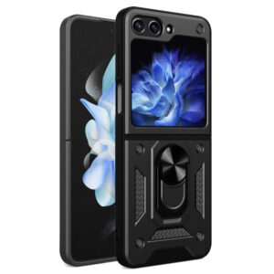 Samsung Galaxy Z Flip6 Hybrid Craftsman Cover with Kickstand – Sortidwood Samsung Galaxy Z Flip6 Hybrid Craftsman Cover with Kickstand – Black