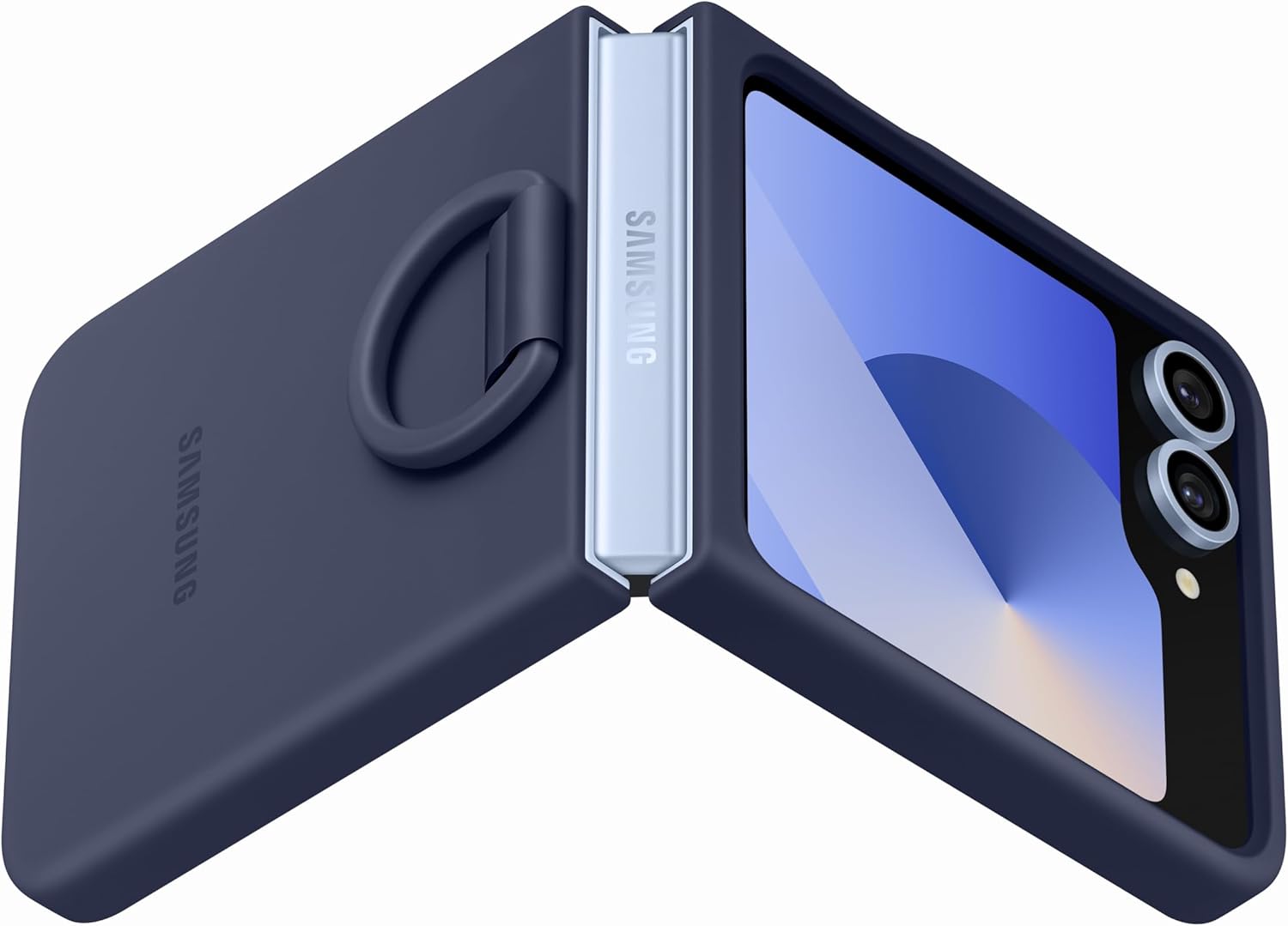 Coque galaxy z flip 6 - Coque en silicone Samsung Coque en silicone bleu marine pour Galaxy Z Flip6 – Image 5