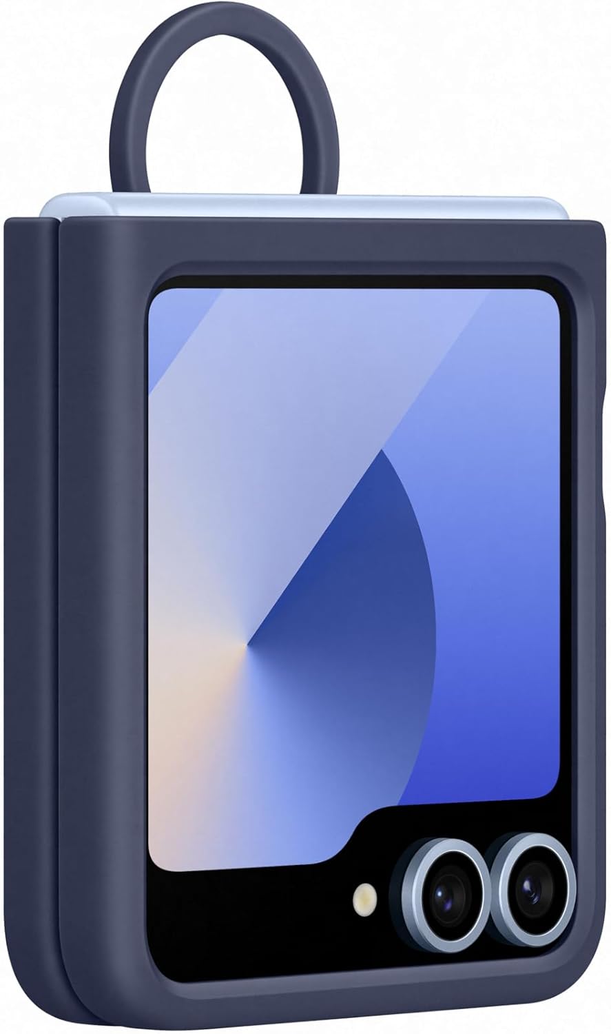 Coque galaxy z flip 6 - Coque en silicone Samsung Coque en silicone bleu marine pour Galaxy Z Flip6 – Image 3