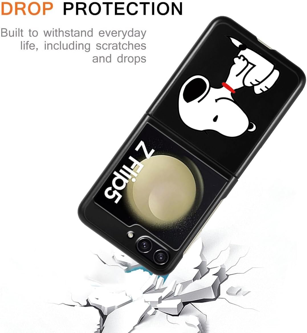 Coque galaxy z flip 6 - nurkorki (Lot de 2 Coques pour Samsung Galaxy Z Flip 5 5G 6,7", Mignon Dessin Animé Drôle Mode Anti-Choc TPU Silicone Coque de Protection pour Samsung Galaxy Z Flip 5 5G – Image 3
