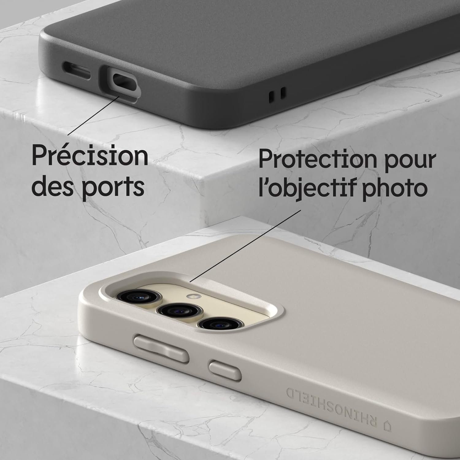 Coque samsung S24 - Cas de Rhinoshield compatible avec (Galaxy S24) | SousSuit - boîtier mince avec technologie d'absorption des chocs et finition mate premium - noir – Image 5