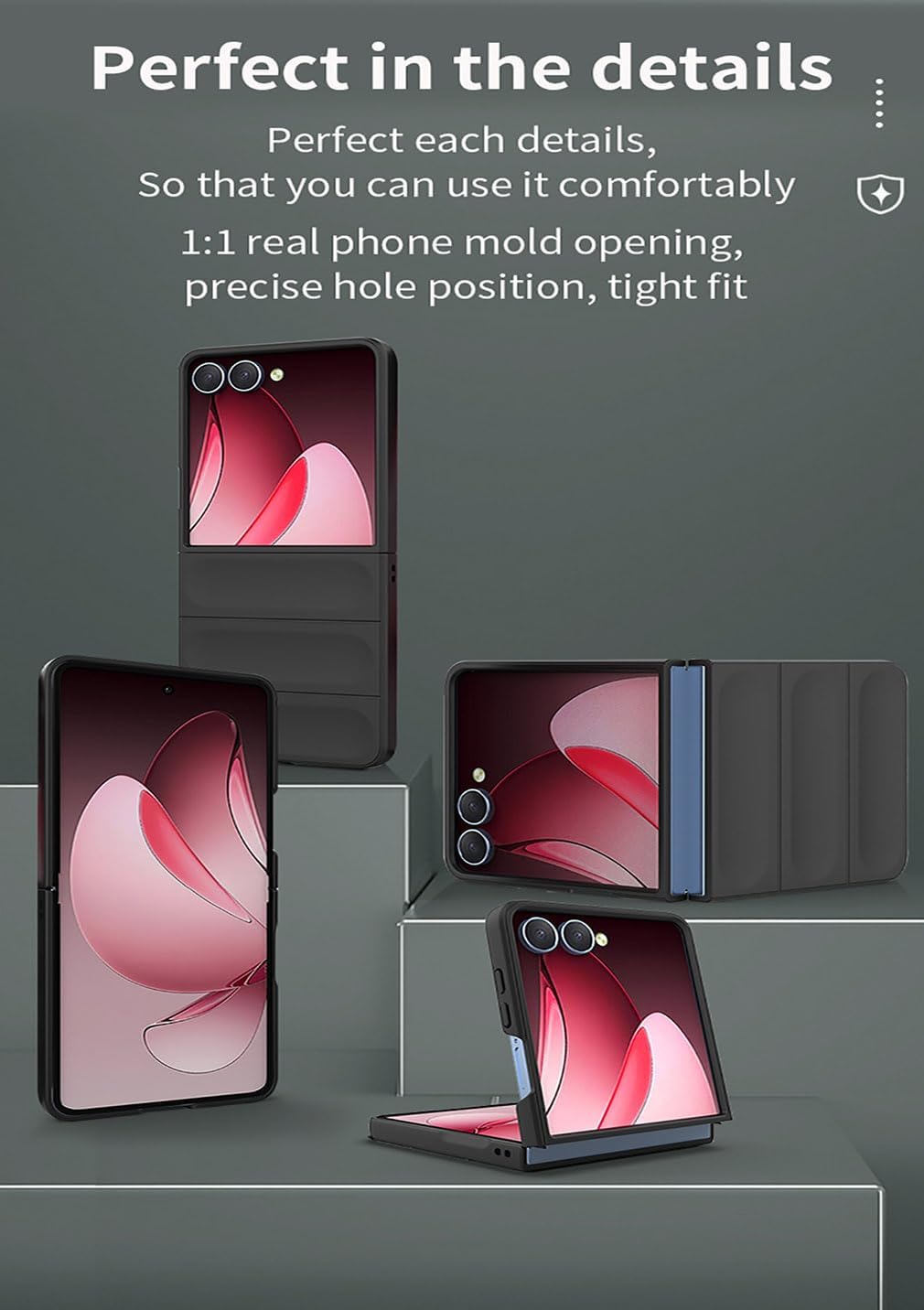 Étui Borya pour Samsung Galaxy Z Flip7 (FLIP 7), couverture de pare-chocs en silicone TPU Soft TPU à l'épreuve des chocs, – Image 8