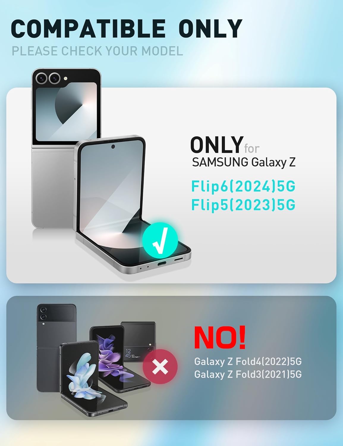 Coque galaxy z flip 6 - i-Blason Coque pour Samsung Galaxy Z Flip 6 (protecteur d'écran intégré) (protection de charnière) (compatible avec le chargement sans fil) Cosmo protection intégrale ultra fine pour Samsung Z Flip 6 (souci vert) – Image 3