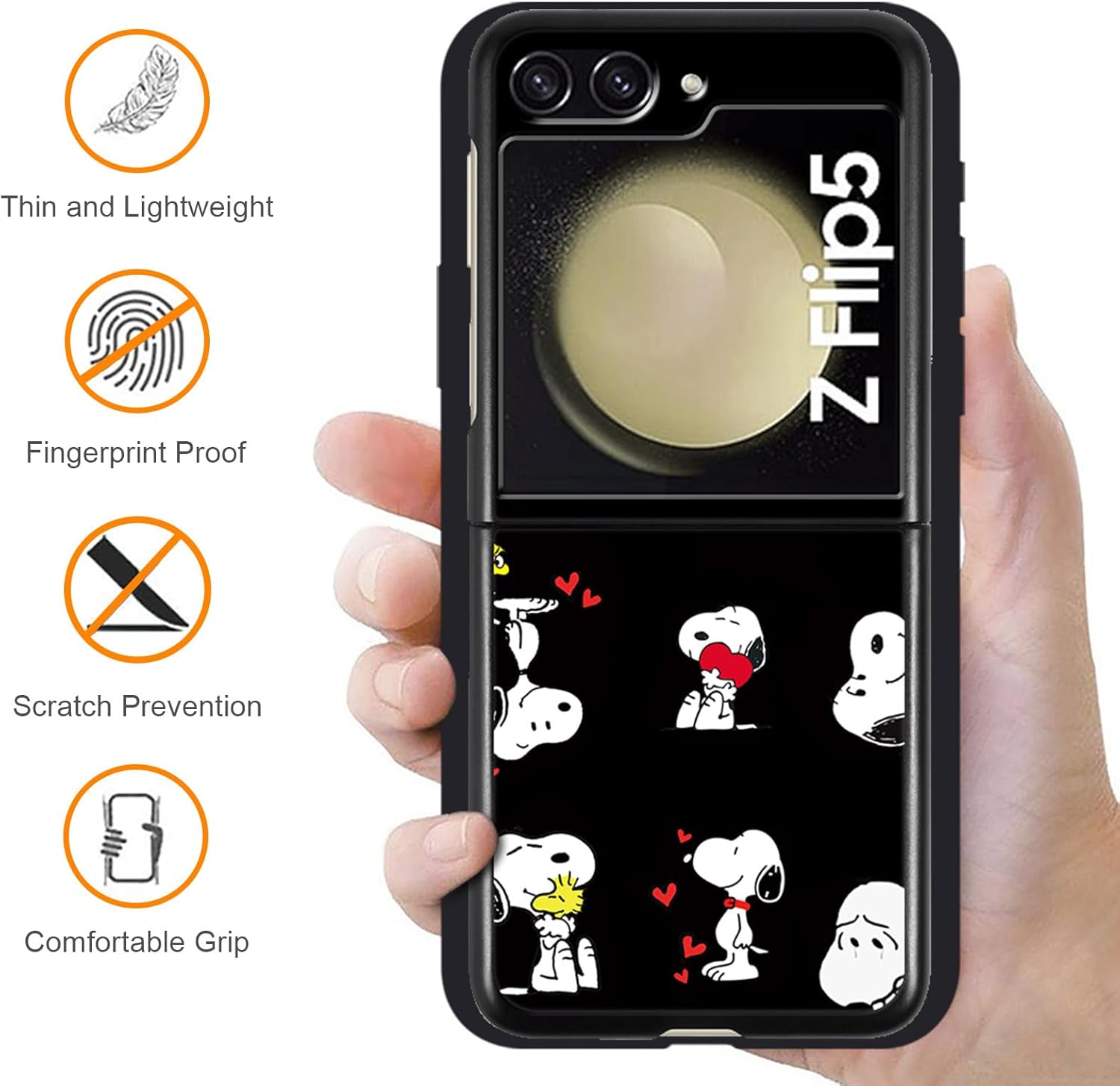Coque galaxy z flip 6 - nurkorki (Lot de 2 Coques pour Samsung Galaxy Z Flip 5 5G 6,7", Mignon Dessin Animé Drôle Mode Anti-Choc TPU Silicone Coque de Protection pour Samsung Galaxy Z Flip 5 5G – Image 4