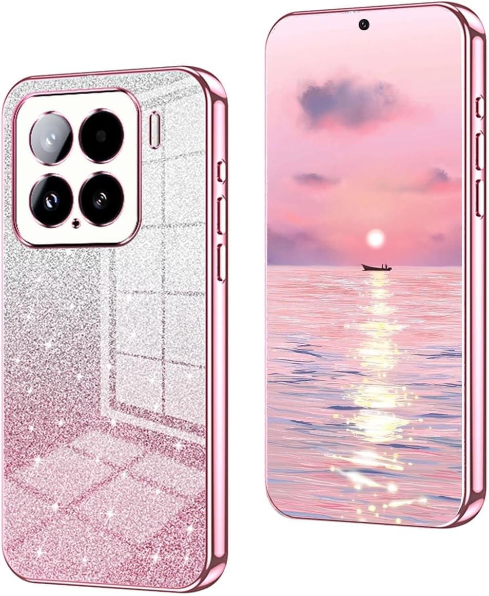 Yueqian Sparkling Case pour Xiaomi 15 5G, très mince paillette paillette à paille – Image 2