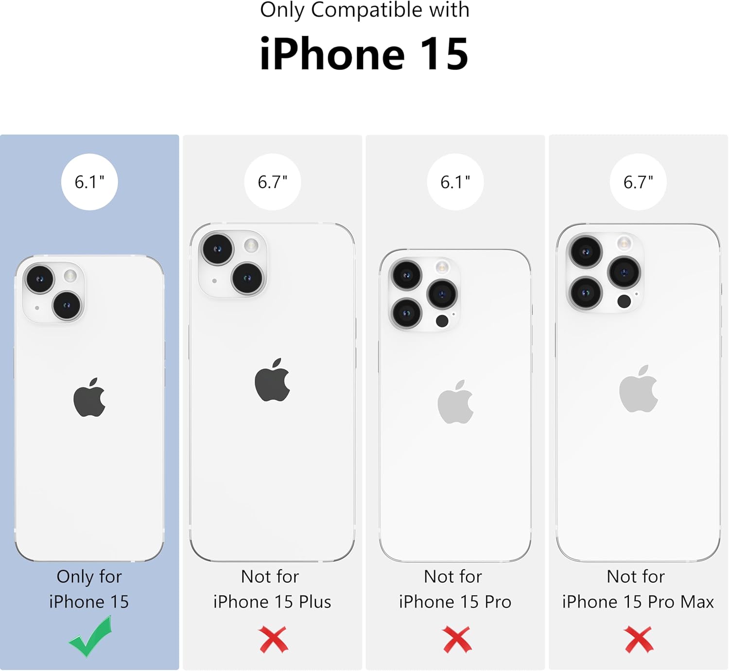 Coque iPhone 15 - ZTOFERA Coque pour iPhone 15, bouclés ondulés, couleur unie, cadre simple, résistant aux chocs, coque en silicone souple pour iPhone 15, vin rouge – Image 3