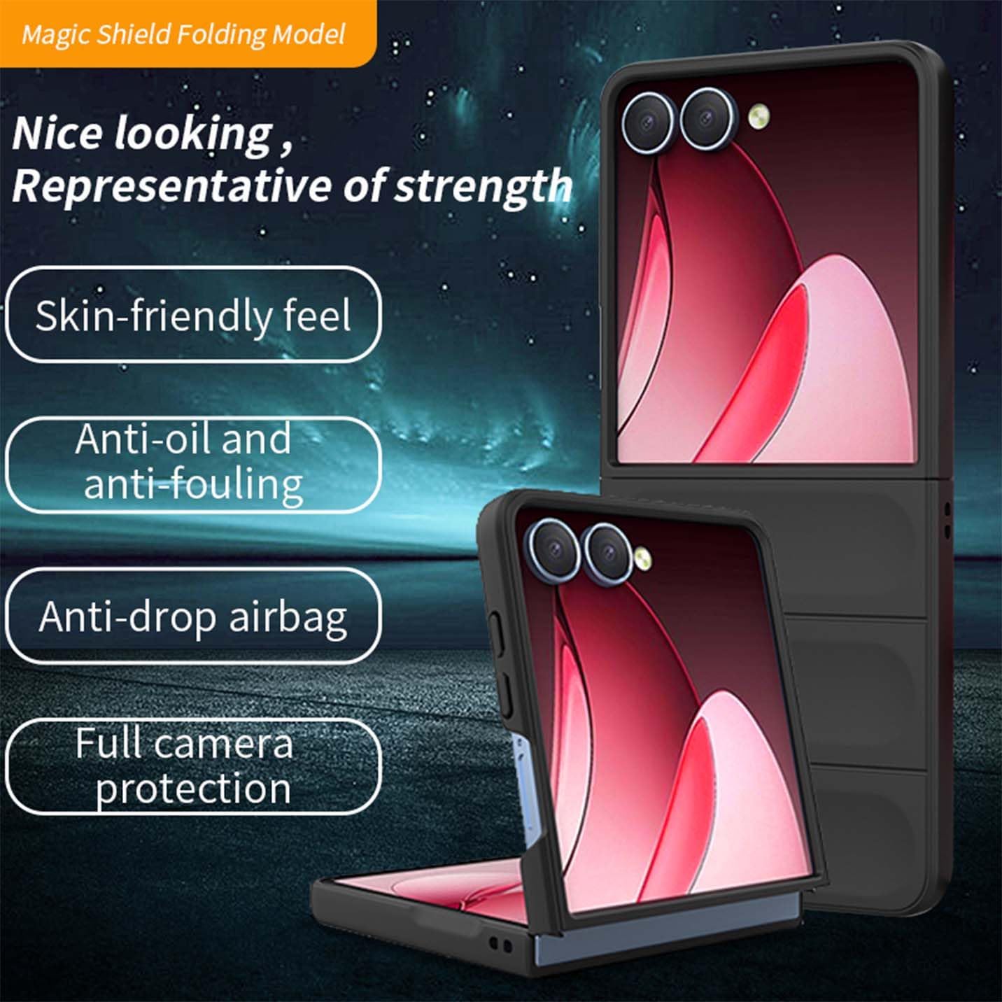 Étui Borya pour Samsung Galaxy Z Flip7 (FLIP 7), couverture de pare-chocs en silicone TPU Soft TPU à l'épreuve des chocs, – Image 3