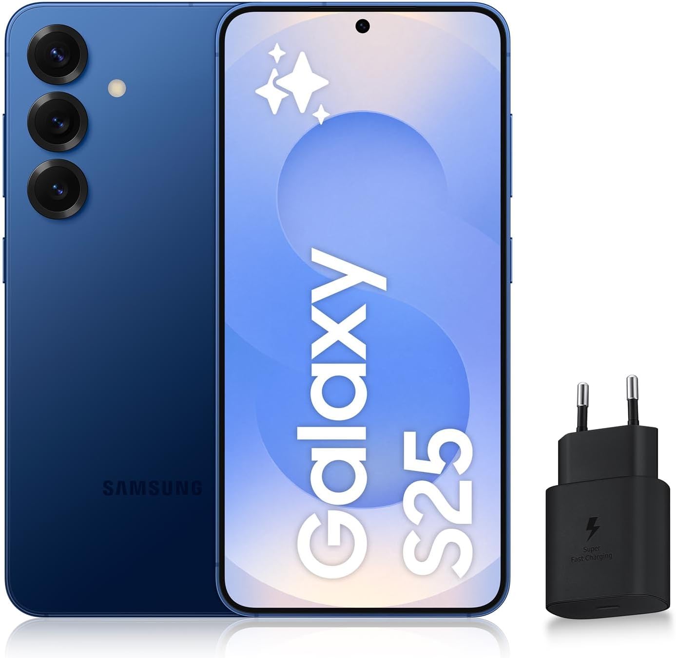 Samsung s25 Edge - Samsung Galaxy S25, Smartphone Android 5G avec Galaxy AI, 512 Go, Chargeur Secteur Rapide 25W Inclus, Smartphone Débloqué, Bleu Nuit, Version FR – Image 2