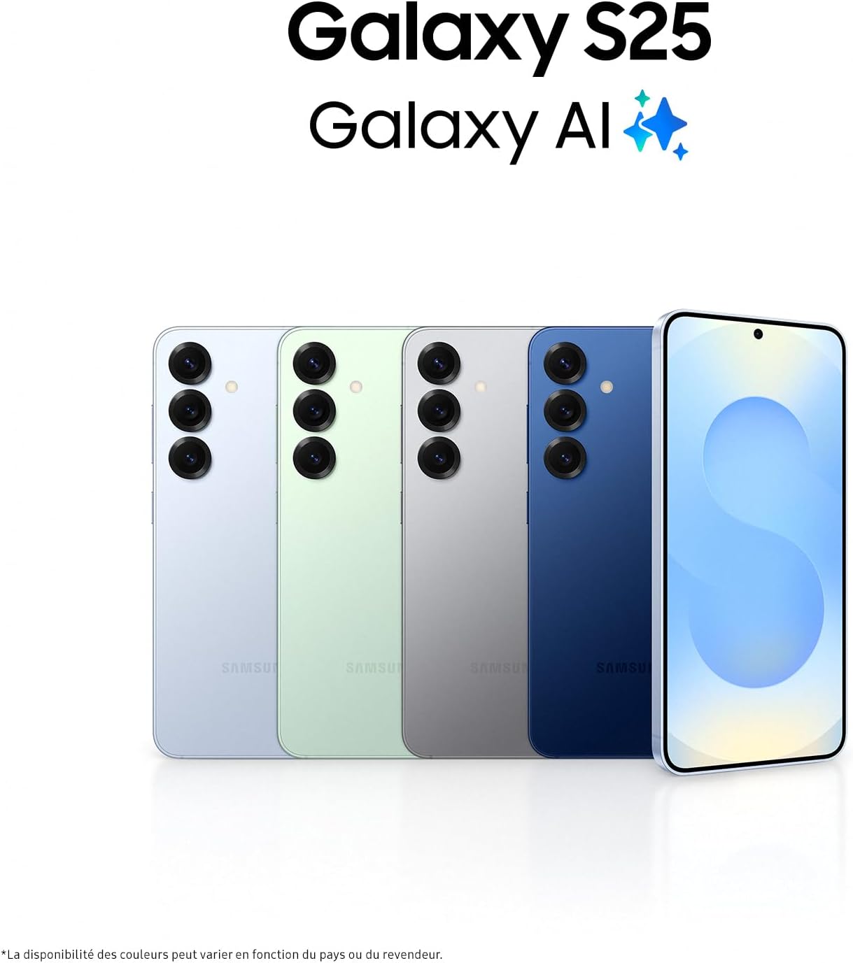 Samsung s25 Edge - Samsung Galaxy S25, Smartphone Android 5G avec Galaxy AI, 512 Go, Chargeur Secteur Rapide 25W Inclus, Smartphone Débloqué, Bleu Nuit, Version FR – Image 3