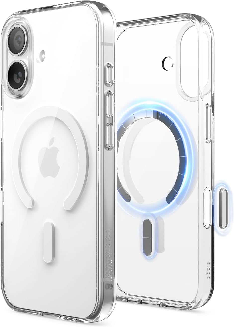 Coque iPhone 17 - elago Coque magnétique hybride transparente compatible avec iPhone 17 6,3" - Compatible avec la technologie hybride MagSafe PC + TPU - Coque de protection fine résistante aux chocs (transparent) – Image 2
