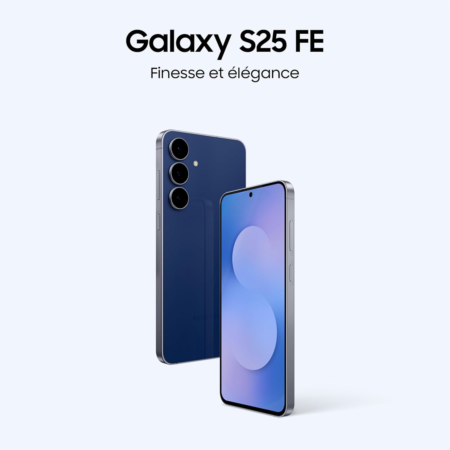 Samsung s25 Edge - Samsung Galaxy S25 FE, Smartphone Android 5G avec Galaxy AI, 256 Go, Chargeur Secteur Rapide 25W Inclus, Smartphone Débloqué, Bleu Nuit, Version FR – Image 3